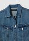 Giacca in puro cotone denim blu regular fit_6