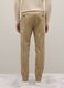 Beige regular fit twill and stretch cotton trousers_2