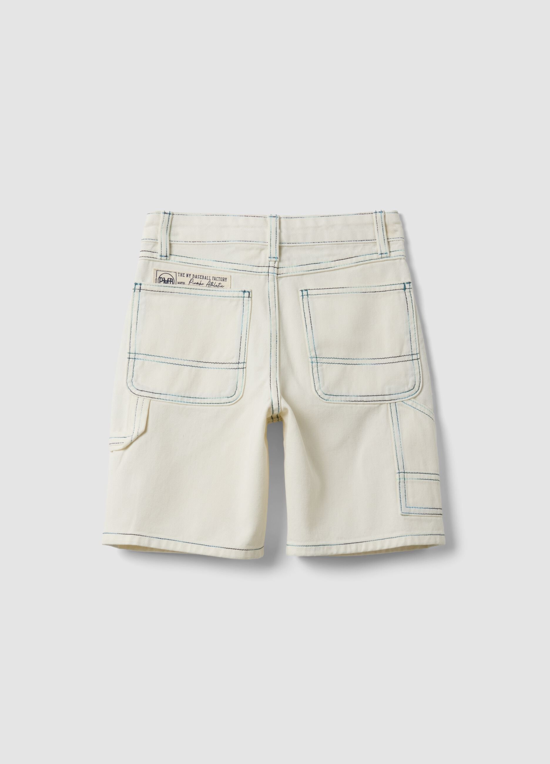 Beige pure cotton shorts