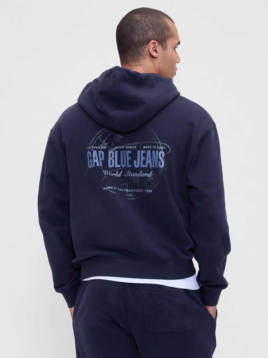 Blue Hoodie with Zip_1