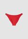 Slip bikini rosso in tessuto elasticizzato_0
