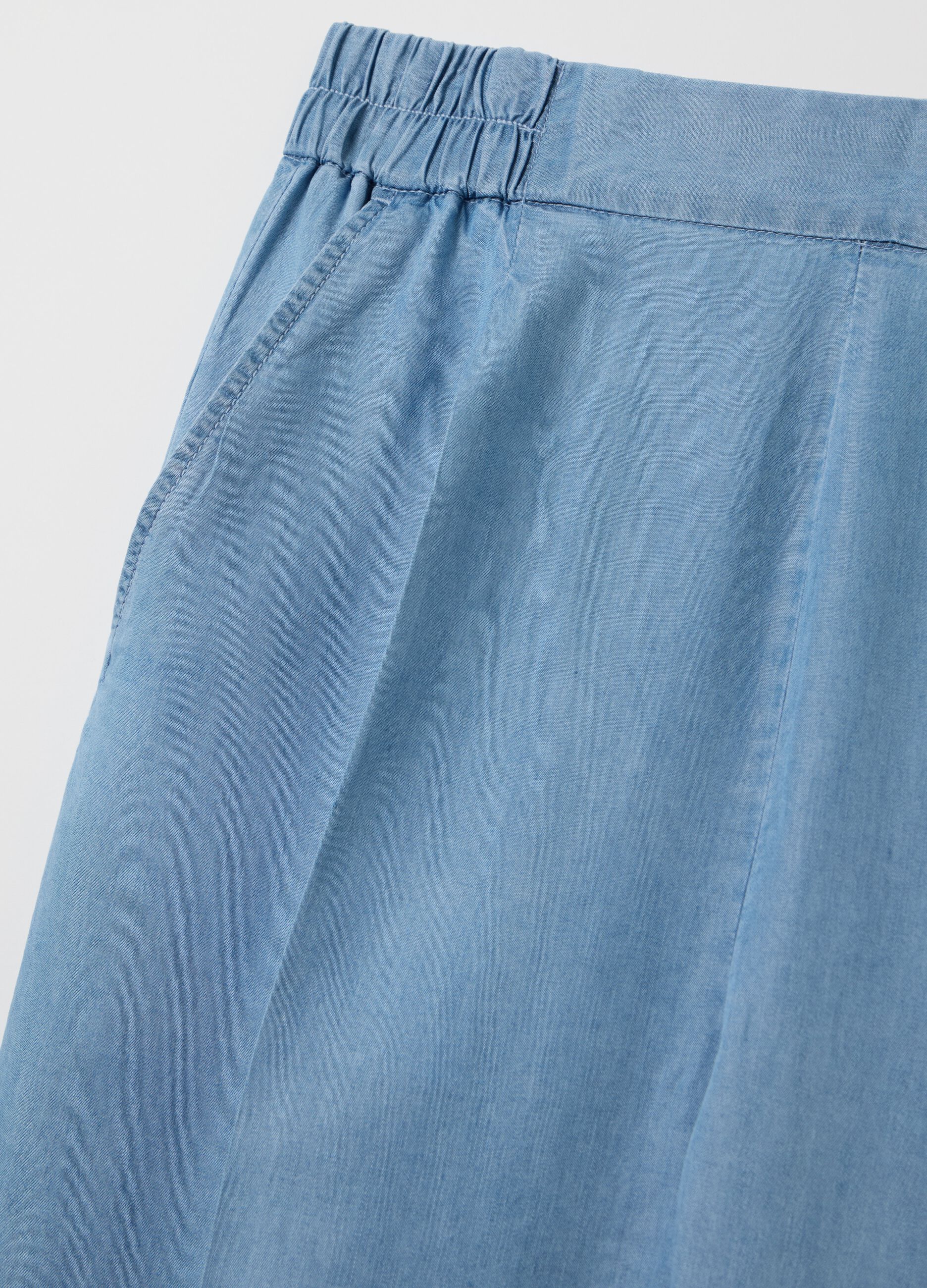 Joggers carrot fit effetto denim