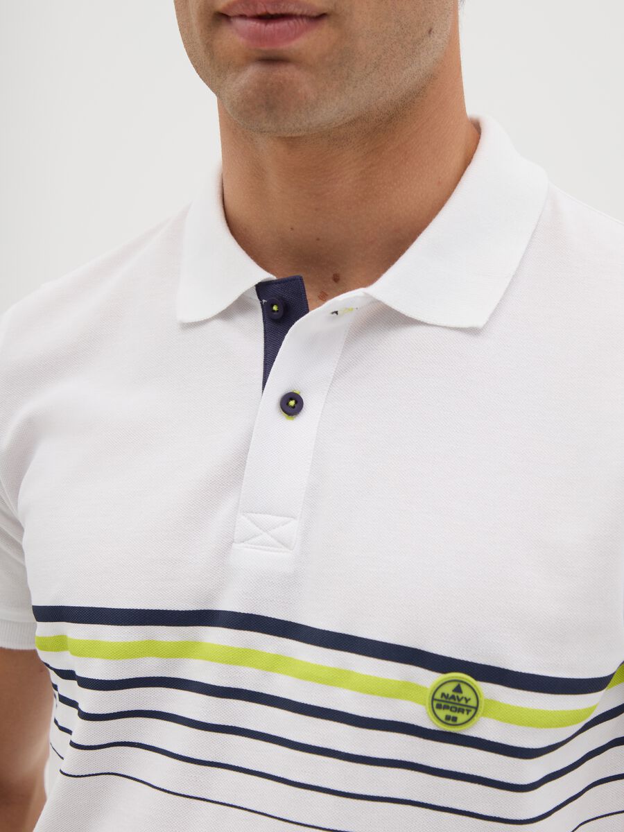 Men's pure cotton multicolour polo shirt_2