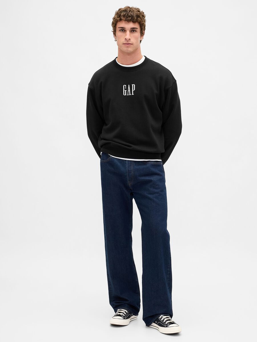 Black Crew Neck Sweatshirt_2