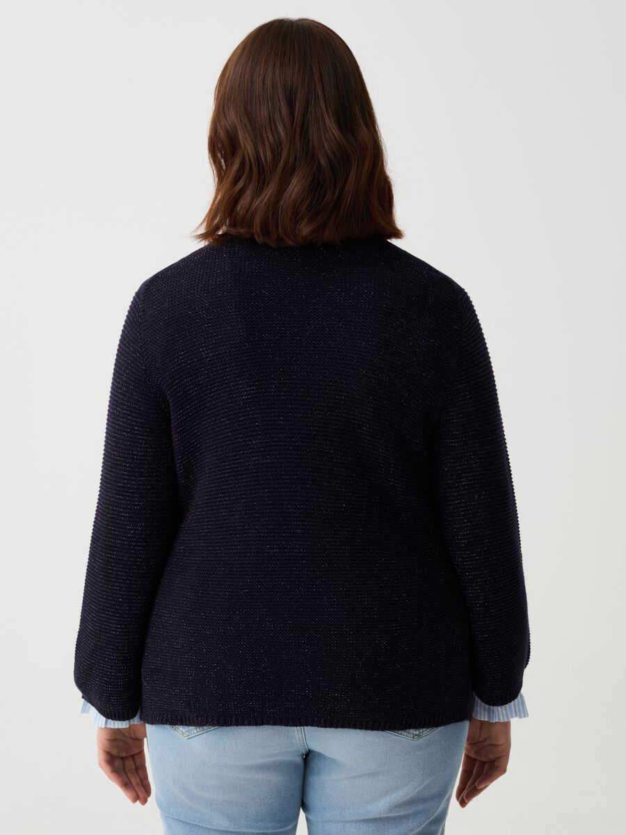Curvy pullover in ribbed lurex_2