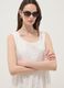 White sleeveless pure cotton broderie dress, regular fit_2
