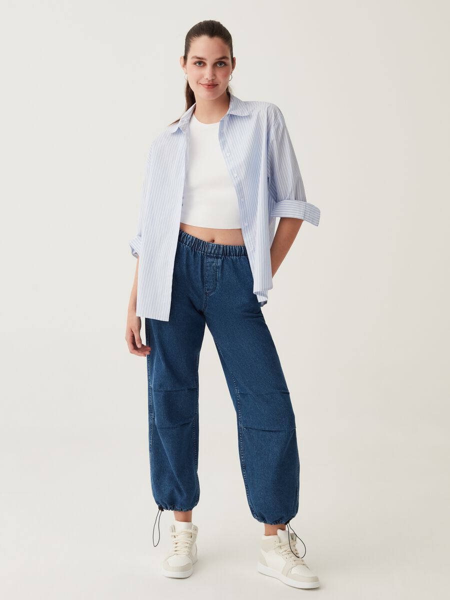 Camicia in popeline a righe_1