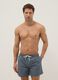 Grey regular-fit swim shorts with drawstring_0
