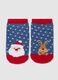 Children's Multicolour Christmas Anti-slip Socks in Cotton Blend_1