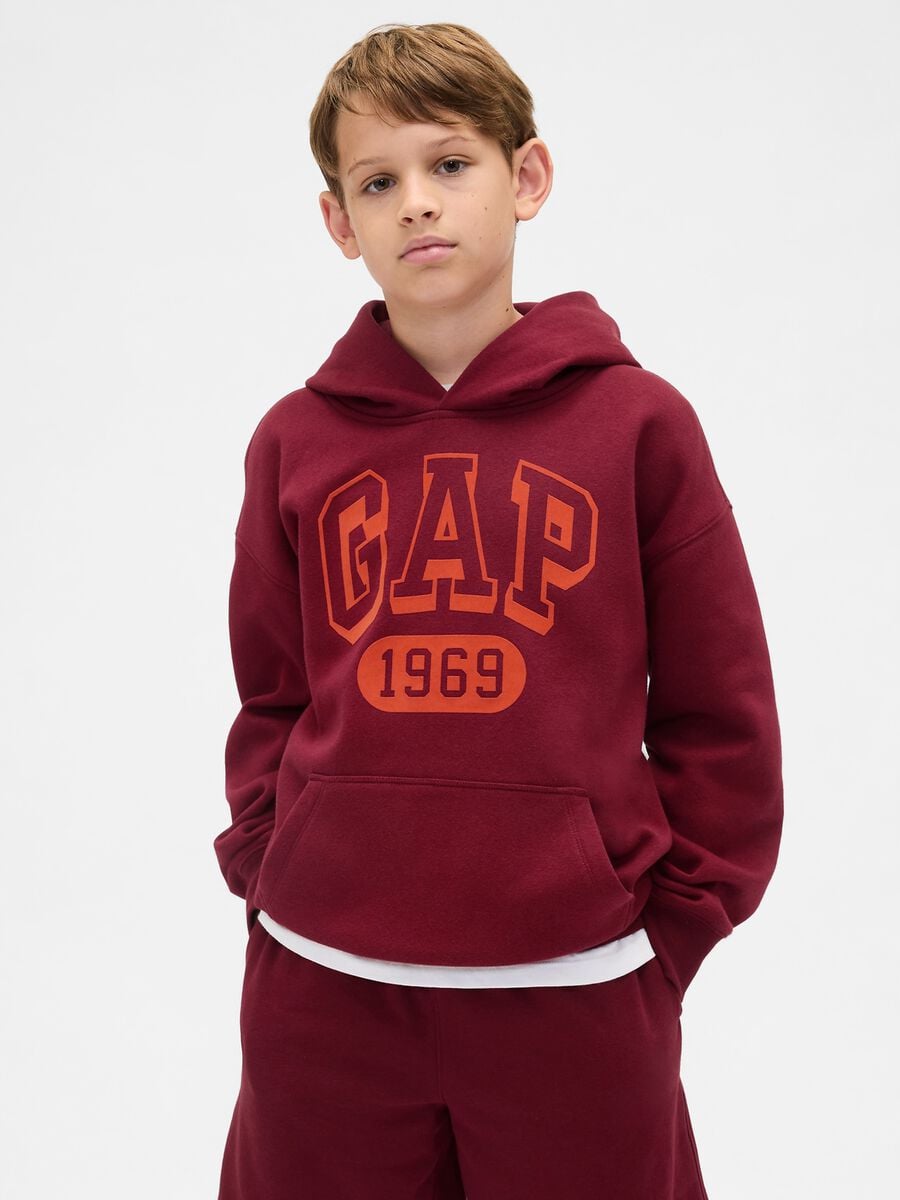 Felpa con cappuccio e logo GAP_1