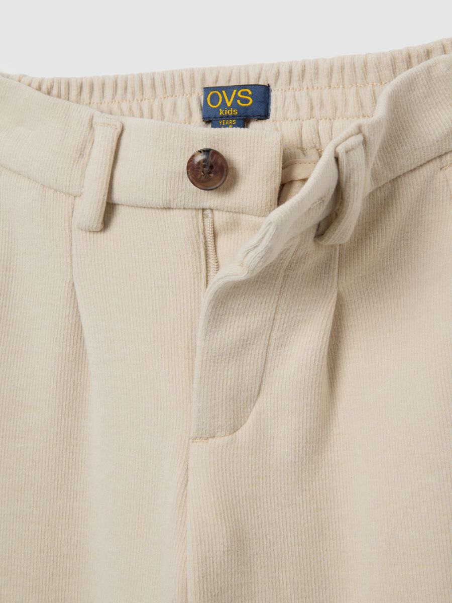 Pantaloni da bambino beige regular fit_3