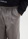 Boys' grey pure cotton trousers regular fit_2