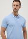 Light Blue Short Sleeve Pure Cotton Polo Slim Fit_0