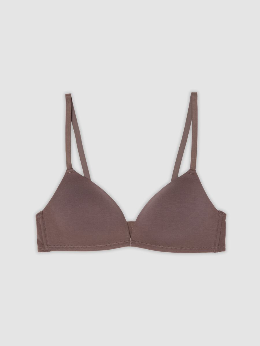 Reggiseno grigio imbottito in cotone organico_4
