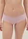 Regular fit pink cotton knickers with lace_1