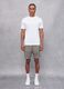 100% Linen Military Green Cargo Shorts_3