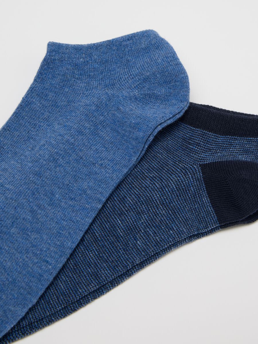 Five-pair pack blue stretch shoe liners_1