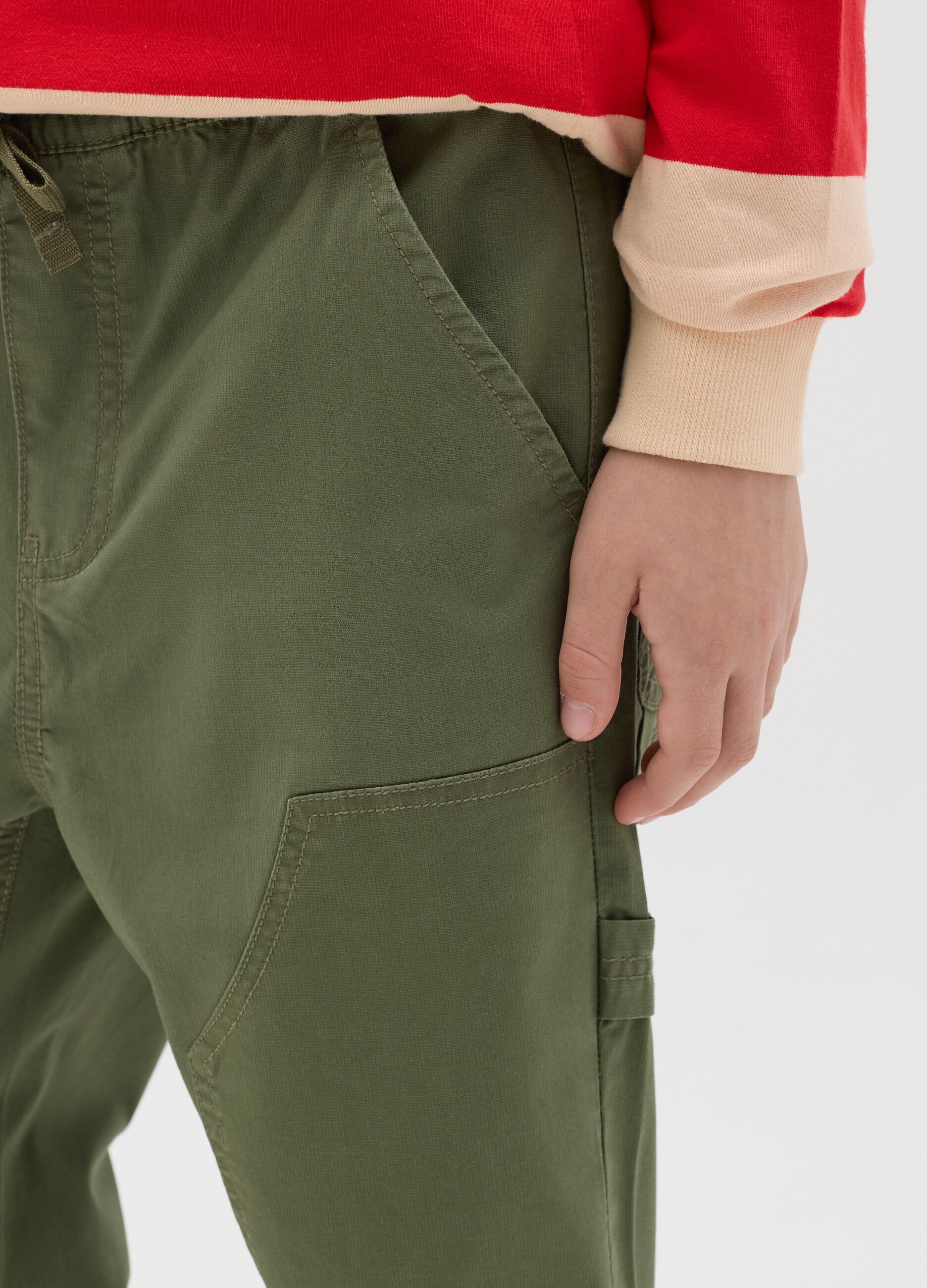 Worker joggers in stretch cotton