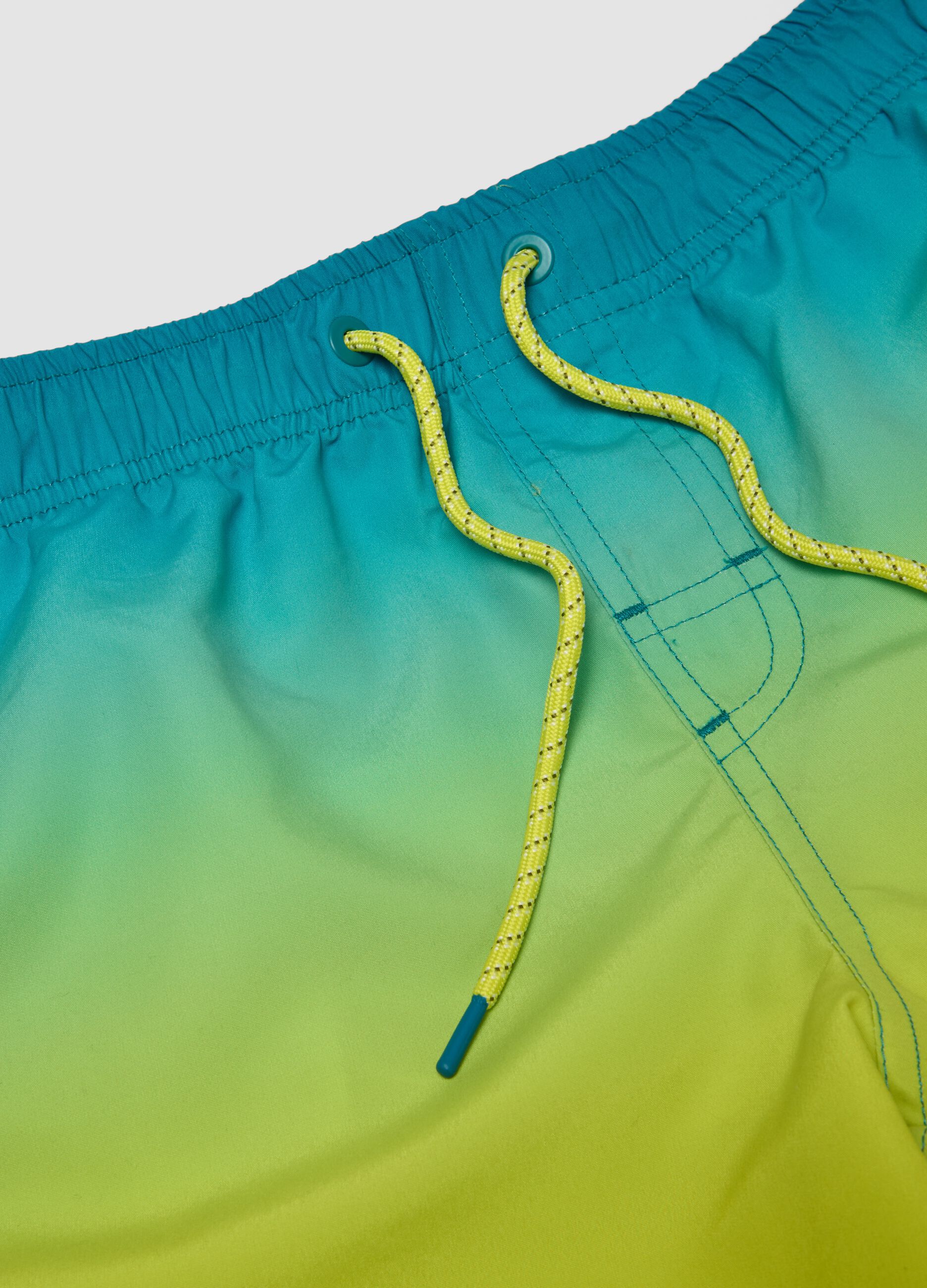 Multicolour boys&rsquo; swim shorts with ombr&eacute; fade