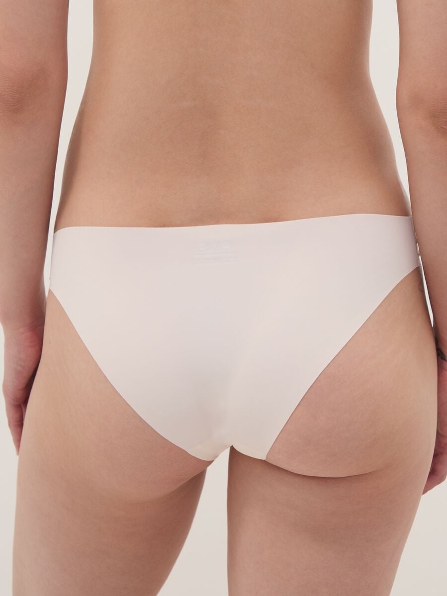 Slip rosa in tessuto elasticizzato a vita regular_2