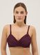 Purple shaping bikini top in stretchy fabric_0