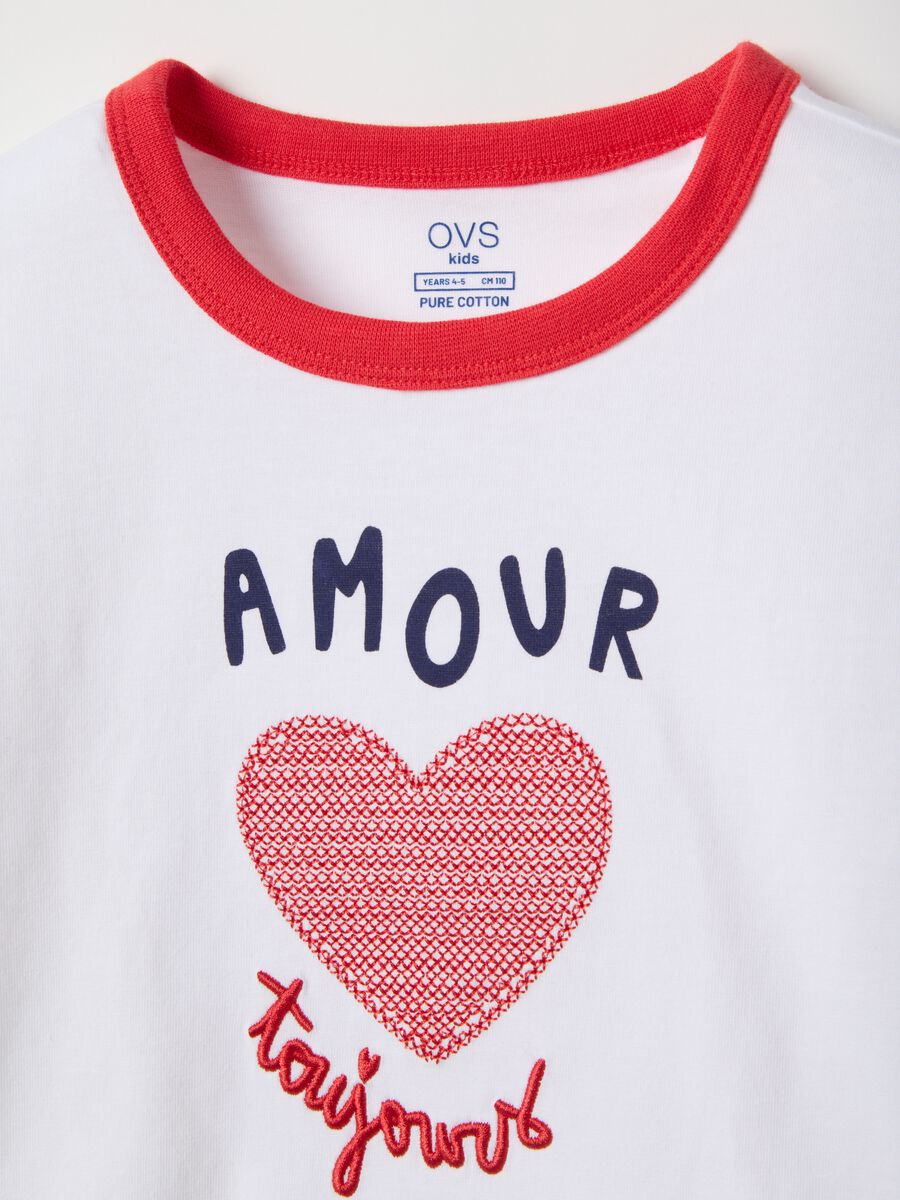 Girls' multicolour pure cotton T-shirt, regular fit with print_2