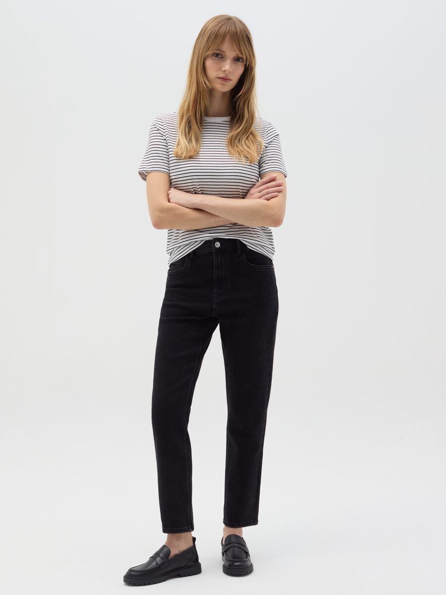 Slim-fit stretch jeans with five pockets_0