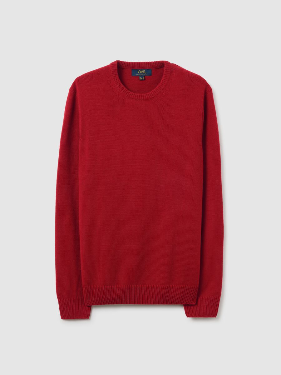 Maglione rosso regular fit_4
