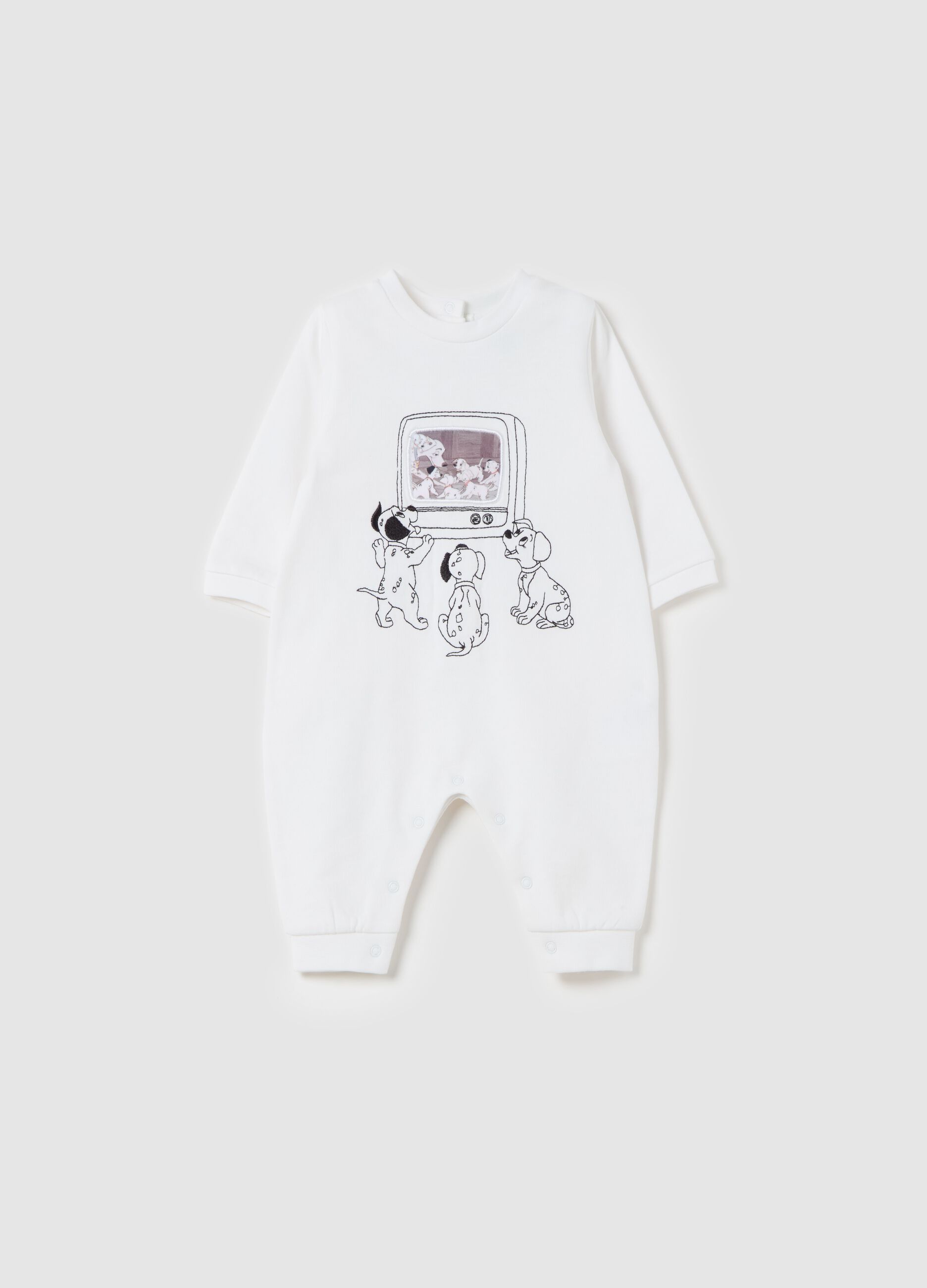 101 Dalmatians onesie in organic cotton