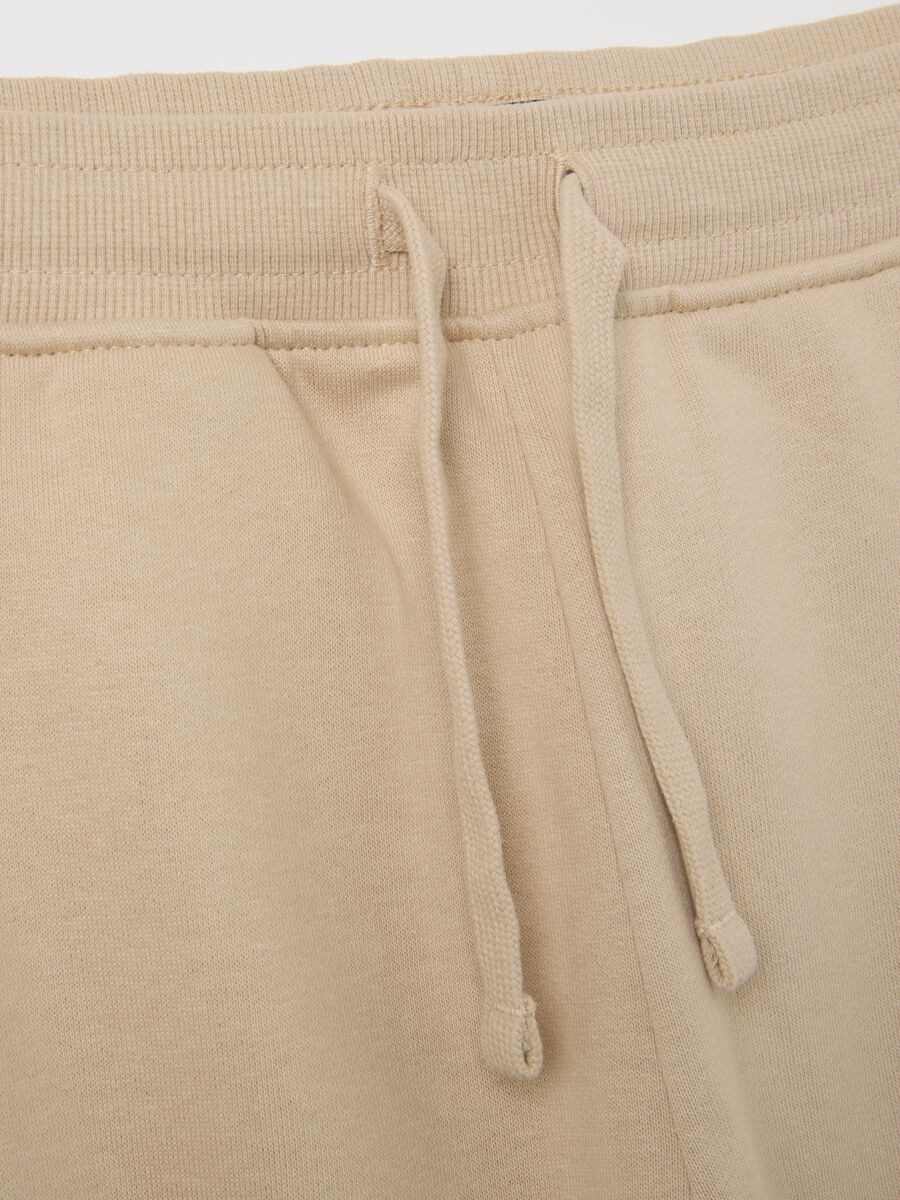 Children's beige pure cotton trousers regular fit_2