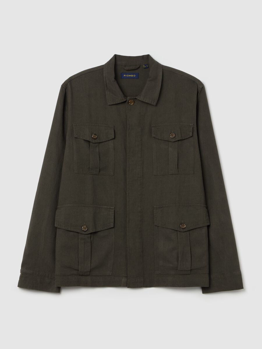 Shacket in viscosa lino e cotone_4