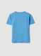 Boys' light blue pure cotton oversized T-shirt_1