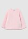 Pink cotton baby jacket with snap closure_0