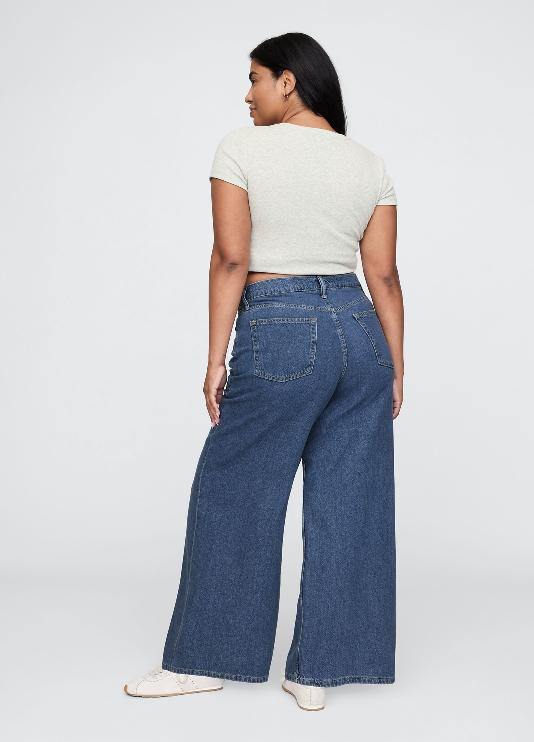 Wide Leg Denim Jeans Gap