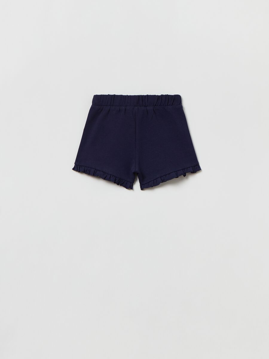 Shorts in French Terry con fiocchetto_1