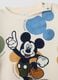 Beige organic cotton-blend jogging set with Mickey print, oversized fit_2