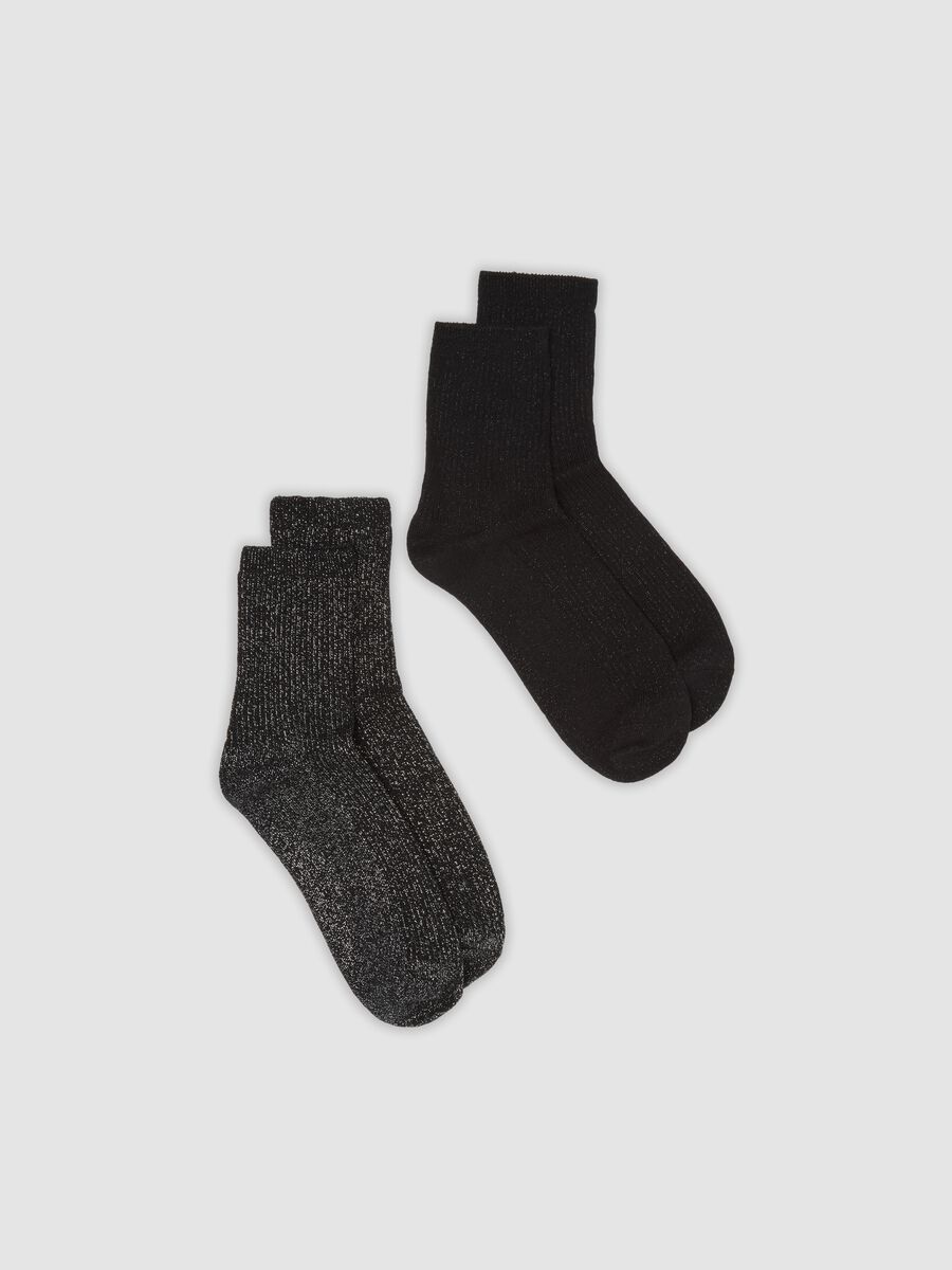 2-pack of black stretch organic cotton socks_0