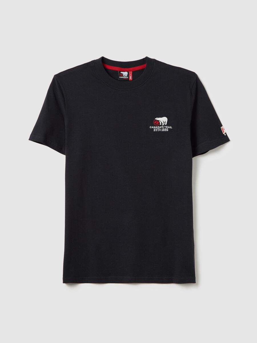 Canada's Trail black short-sleeved T-shirt_4