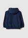 Child's blue regular fit jacket with full zip and hood_1