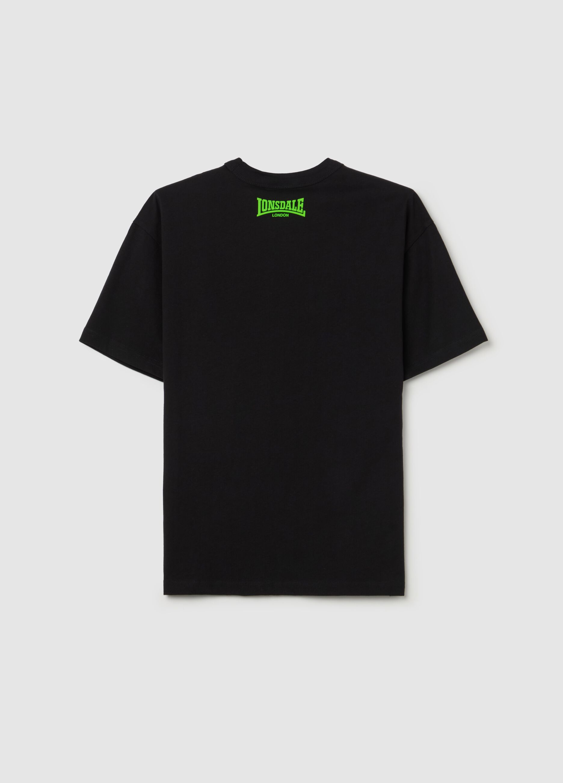 Cotton T-shirt with graffiti-style logo print