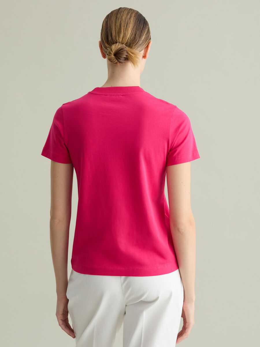 Cotton T-shirt with round neck_3