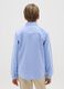 Boy's blue pure cotton regular fit shirt_1