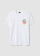 White Paul Frank print T-shirt in pure cotton, regular fit_4