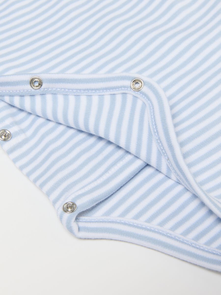 Bipack body a maniche corte multicolor da neonato in puro cotone_2