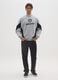 Grey cotton blend sweatshirt with Raiders print_0
