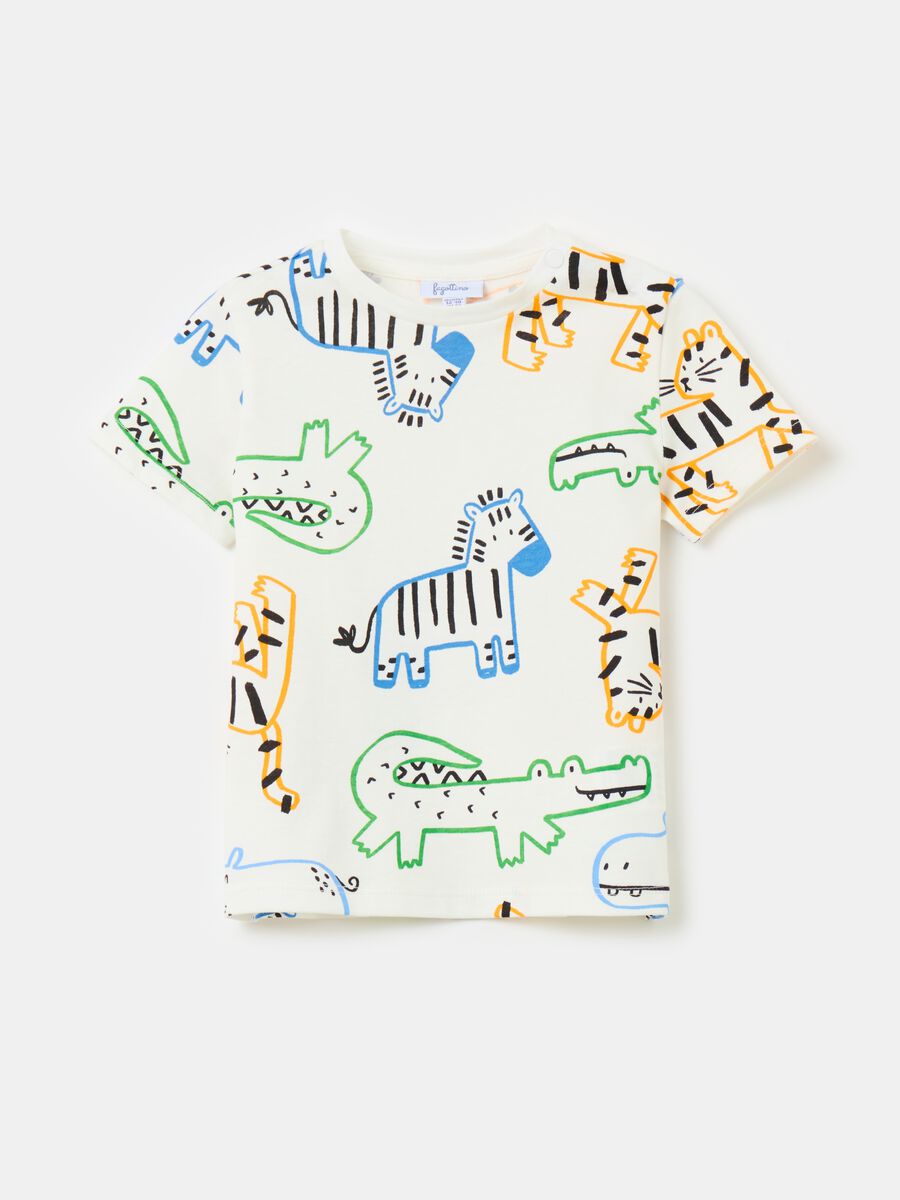 Printed cotton T-shirt_0