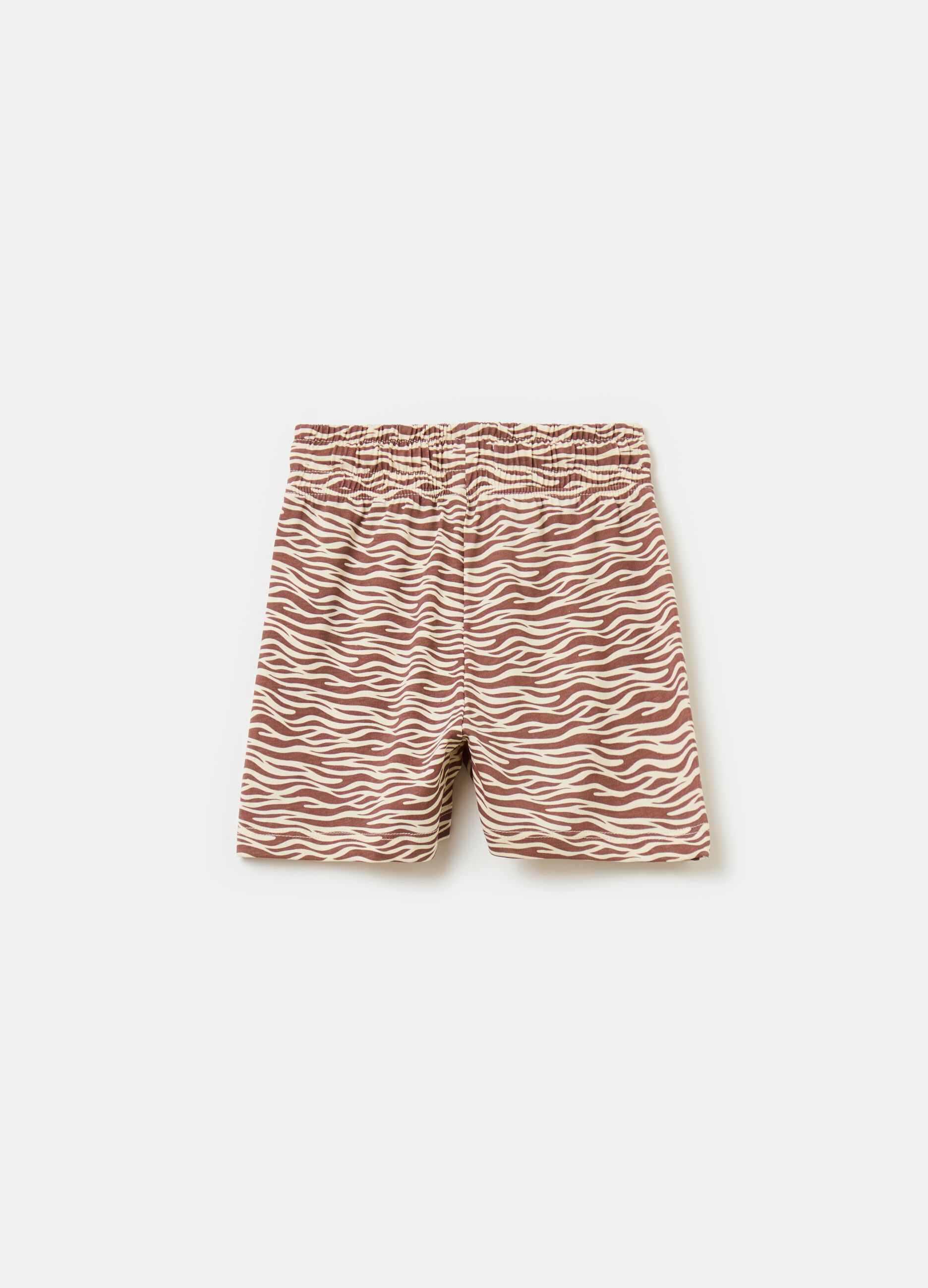 Shorts with speckled print