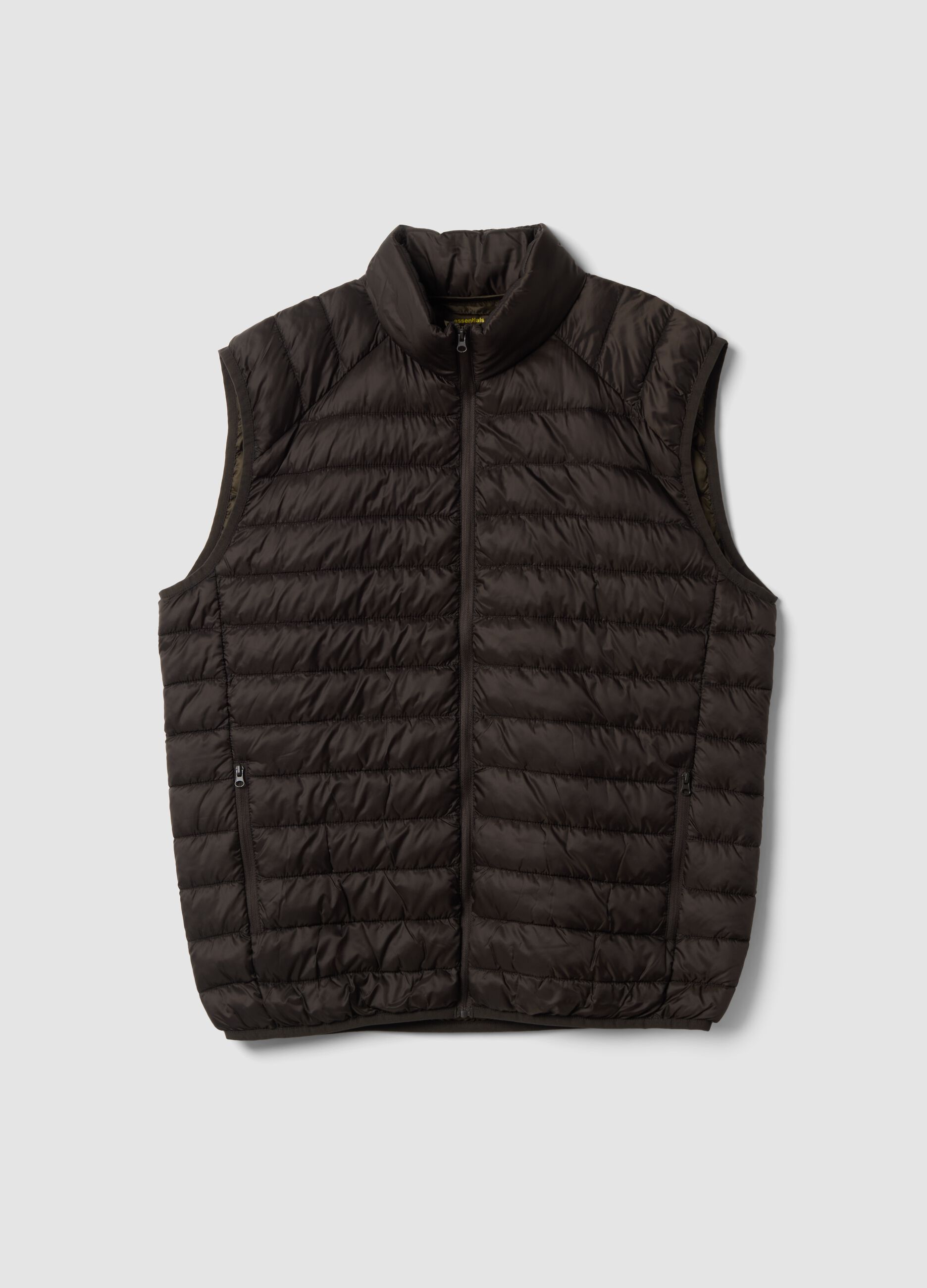 Brown Ultralight Padded Gilet with Zip