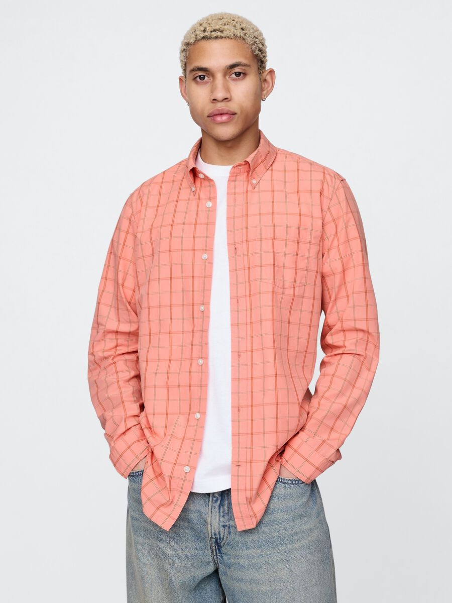 Pink Checked Cotton Shirt_0