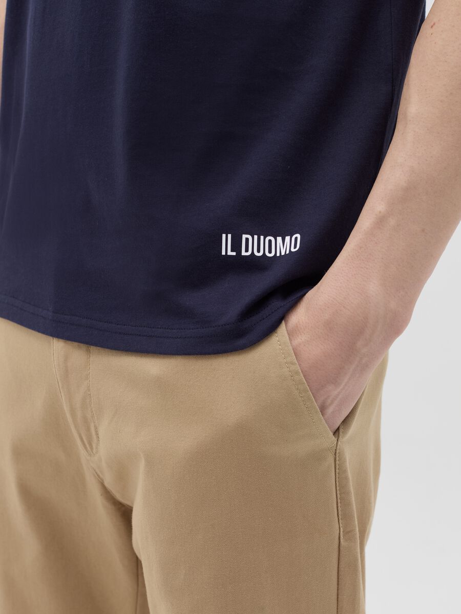 Cotton T-shirt with The Cathedral coordinates print_2